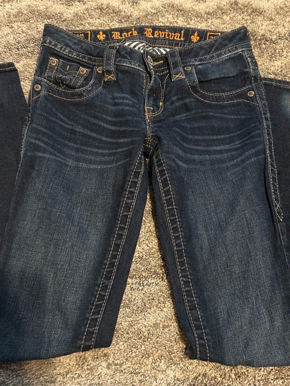 Rock Revival Women's Dark Indigo Skinny Jeans